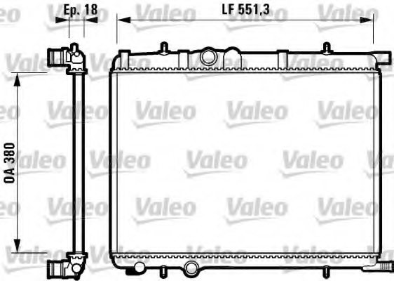 VALEO 732889 Radiator, engine cooling